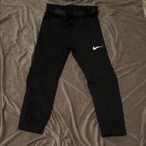 Nike Youth Black Dri-Fit joggerswith White Logo size XL